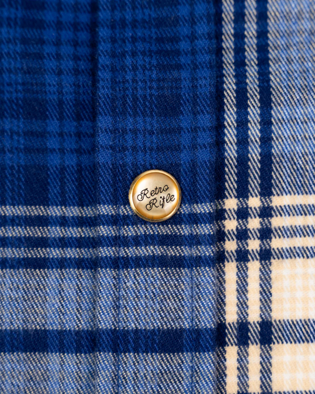 Los Charro (Blue) Flannel (Pearl Snaps) - Image 6