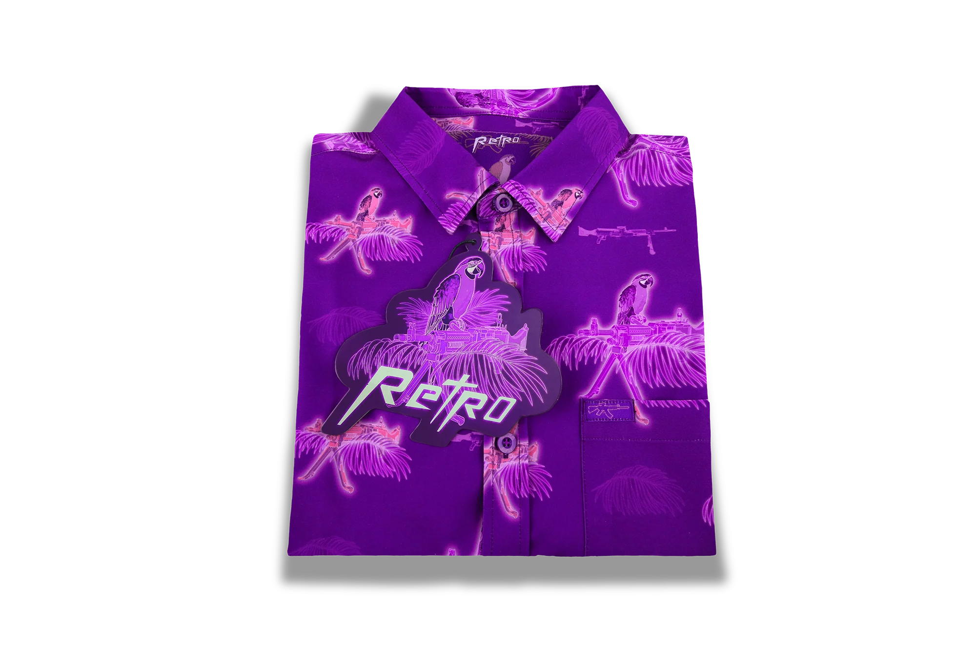 Macaws (Purple) Button Down - Image 4