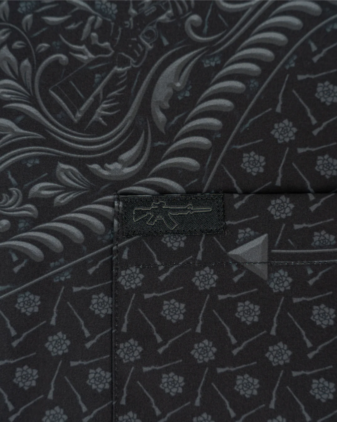 Old Silence (Blackout) Button Down (Pearl Snaps) - Image 3