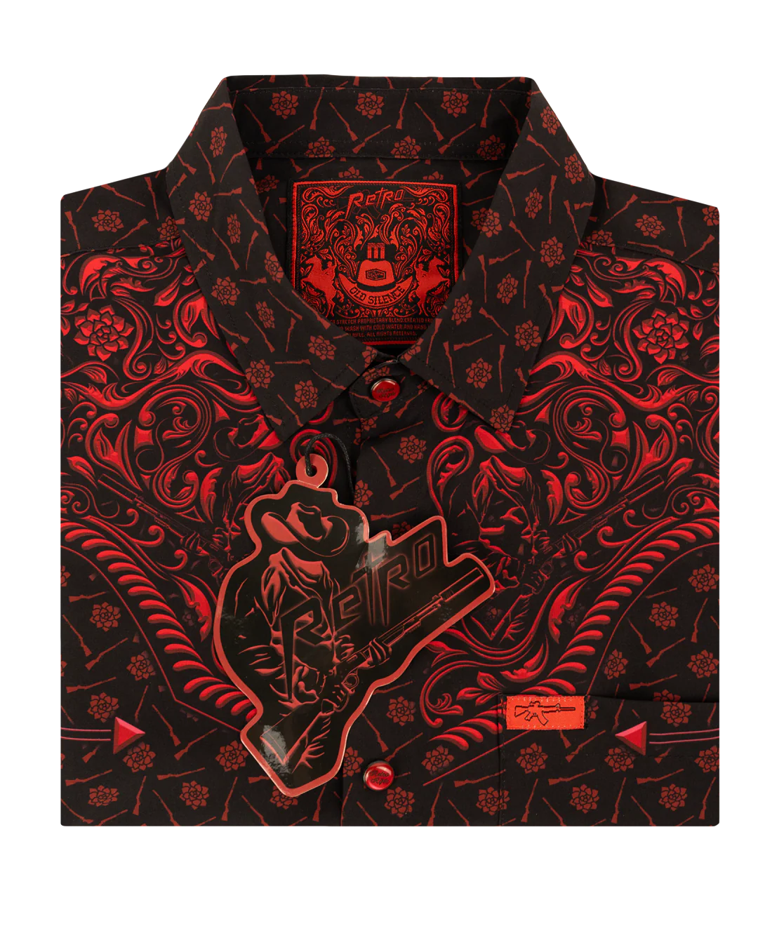 Old Silence (Red) Button Down (Pearl Snaps) - Image 4