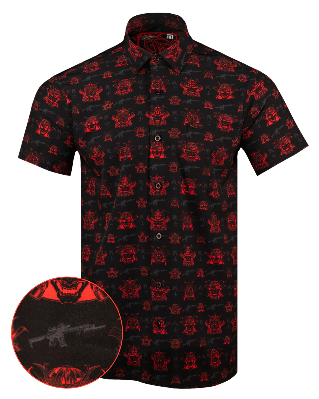 Oni Mask V2 Button Down
