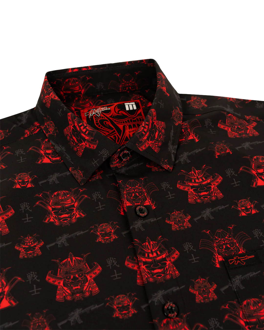 Oni Mask V2 Button Down - Image 2