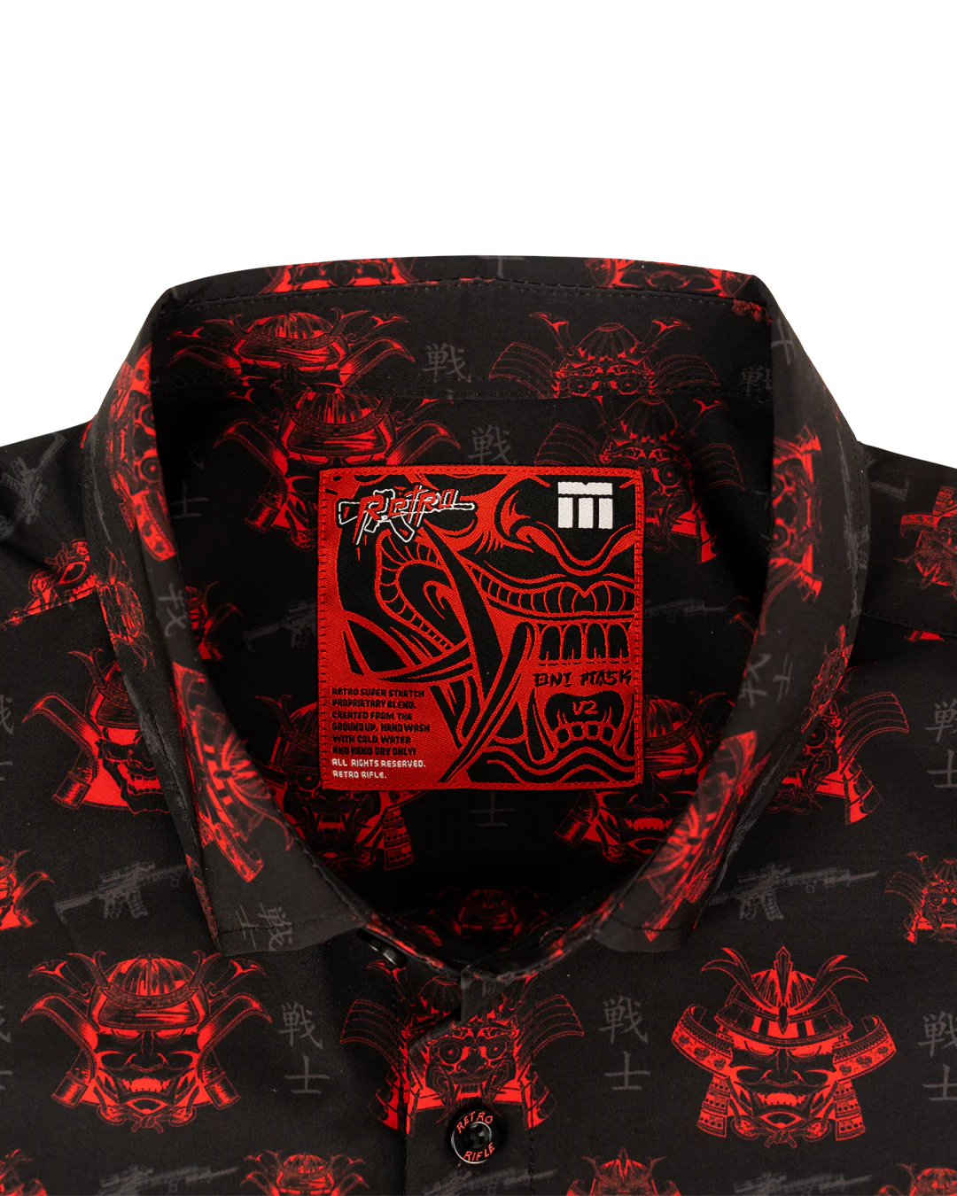 Oni Mask V2 Button Down - Image 4