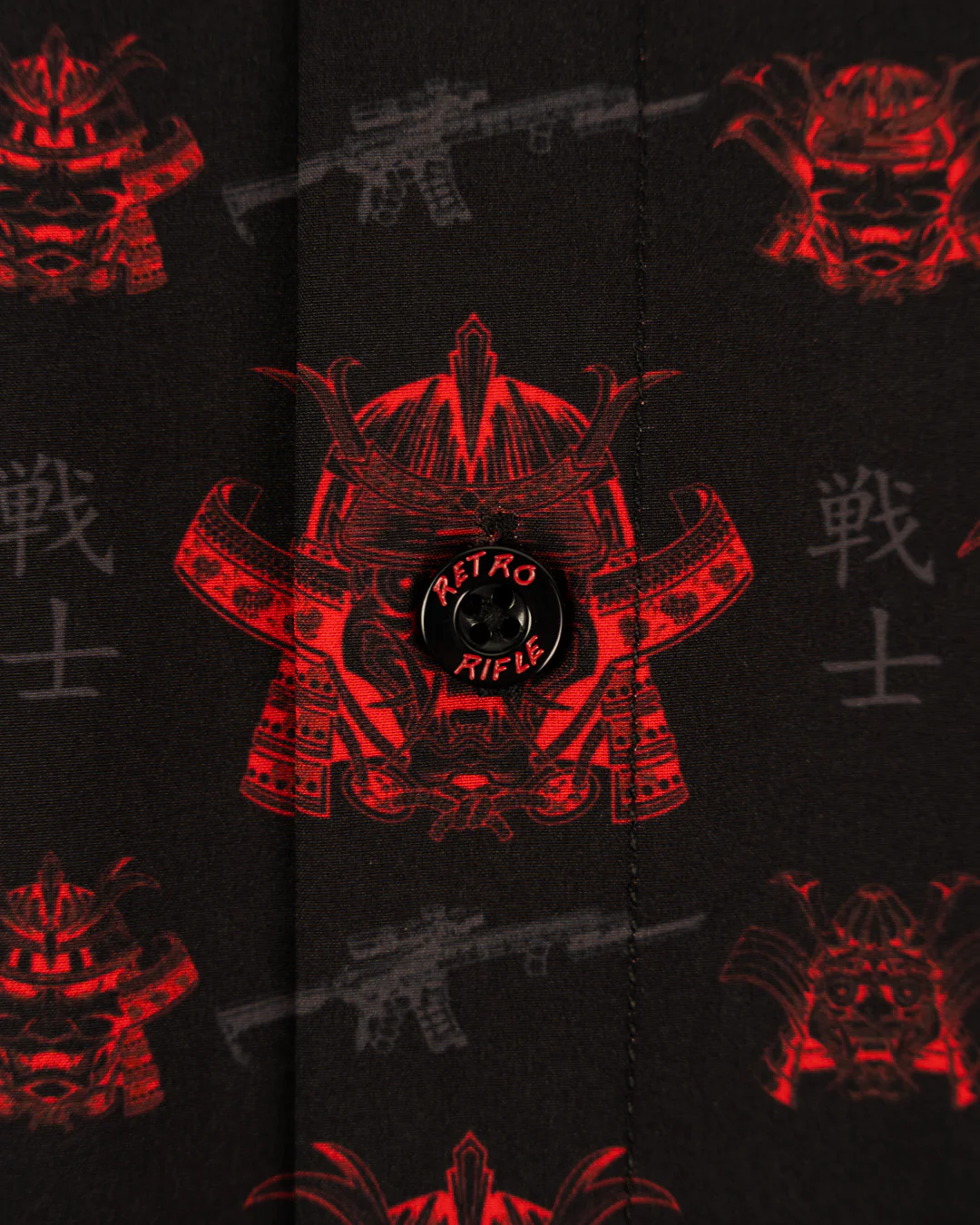 Oni Mask V2 Button Down - Image 5