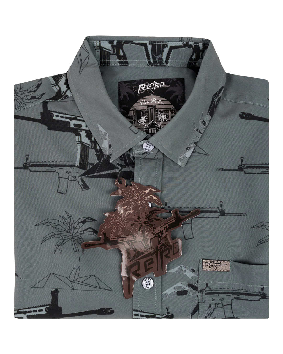 Palm (Gray) Button Down - Image 6
