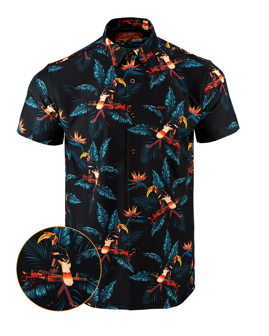 Perched (Black) Button Down