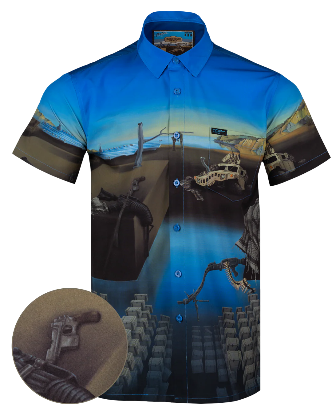 Persistence of War Button Down