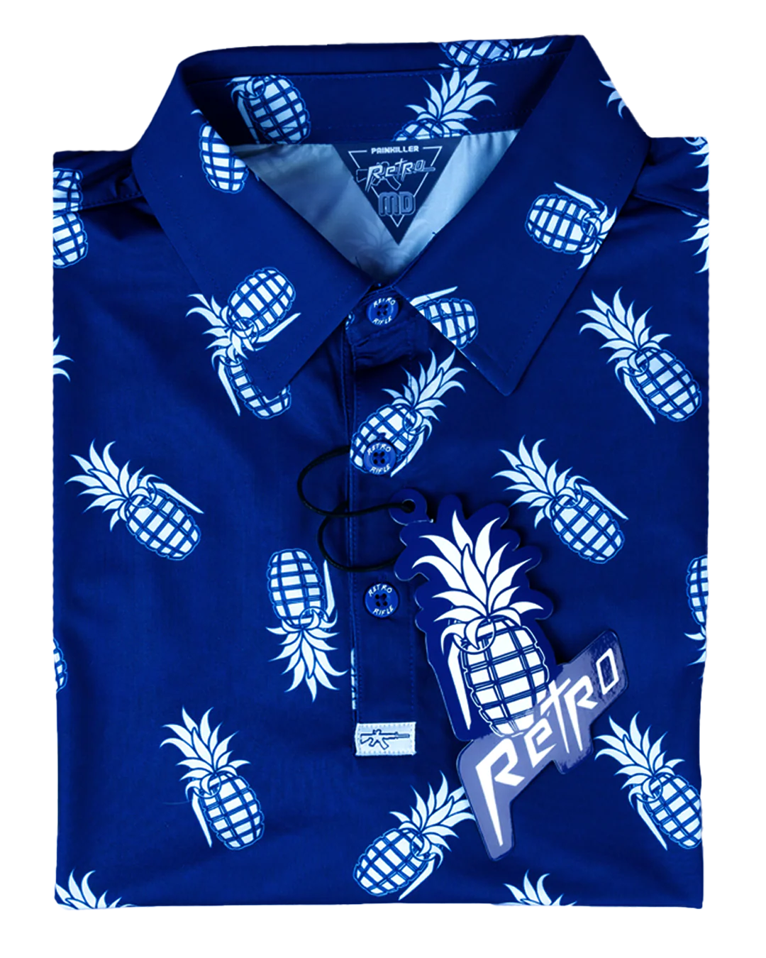 Pineapple Grenade (Navy) Polo - Image 5
