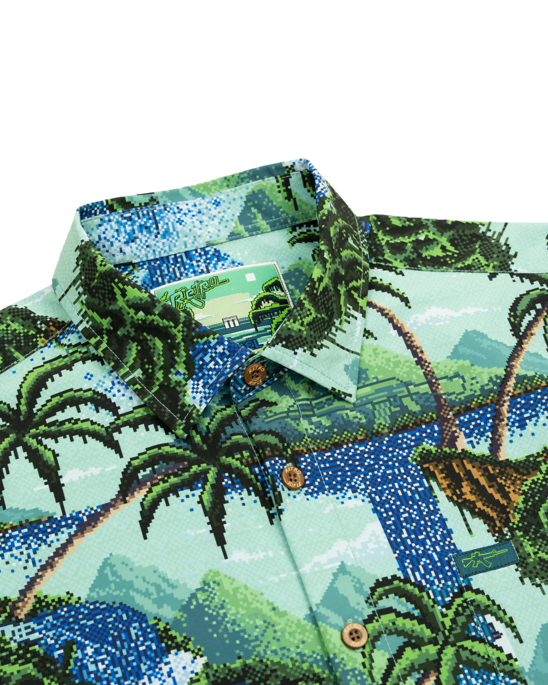 Pixel Paradise Button Down - Image 2