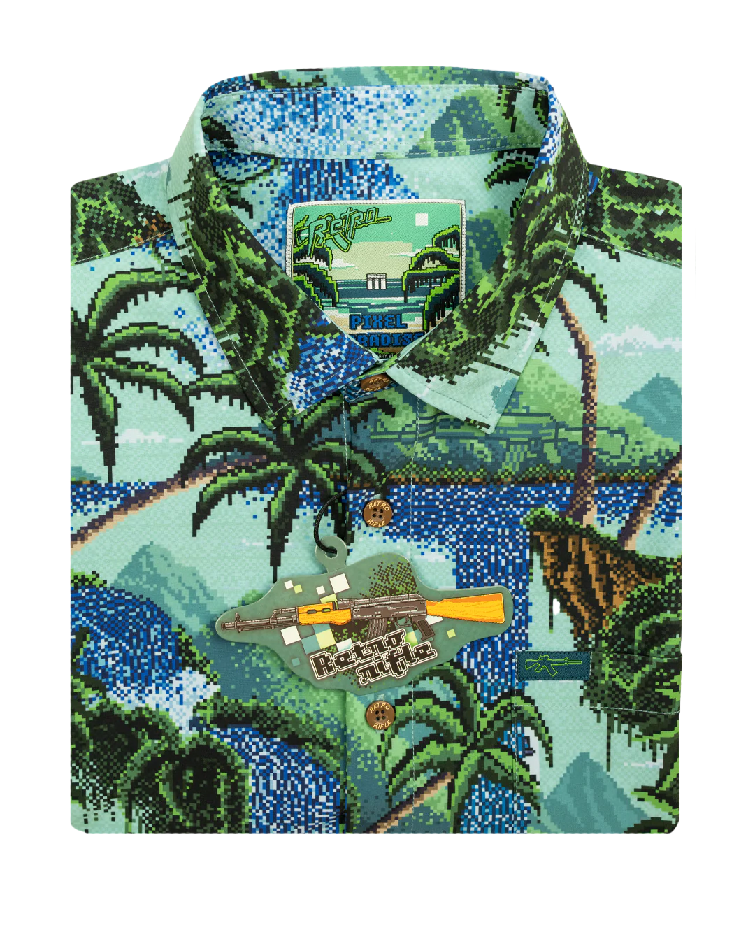Pixel Paradise Button Down - Image 5