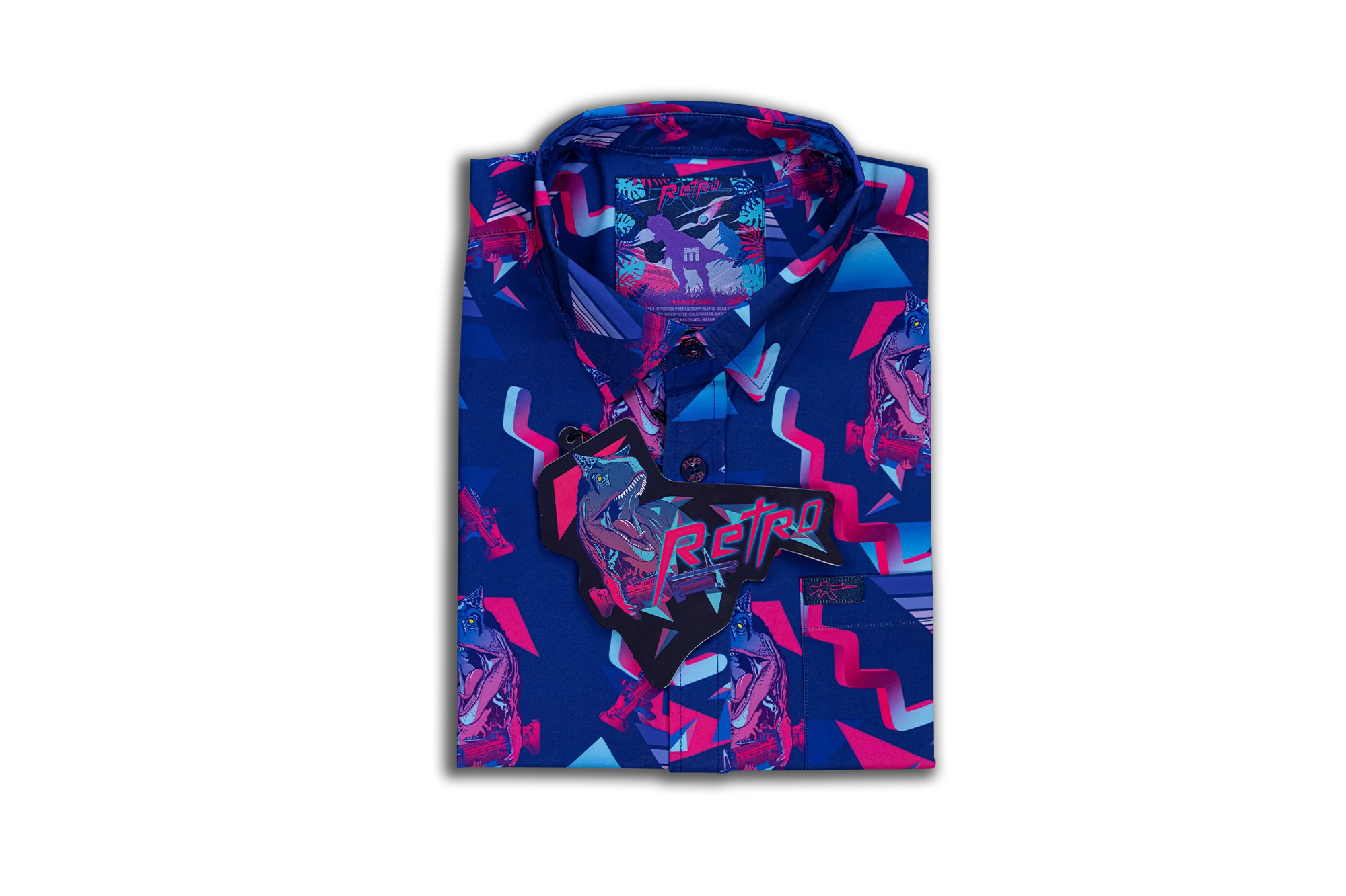 Prehistoric Blue Button Down (Youth) - Image 5