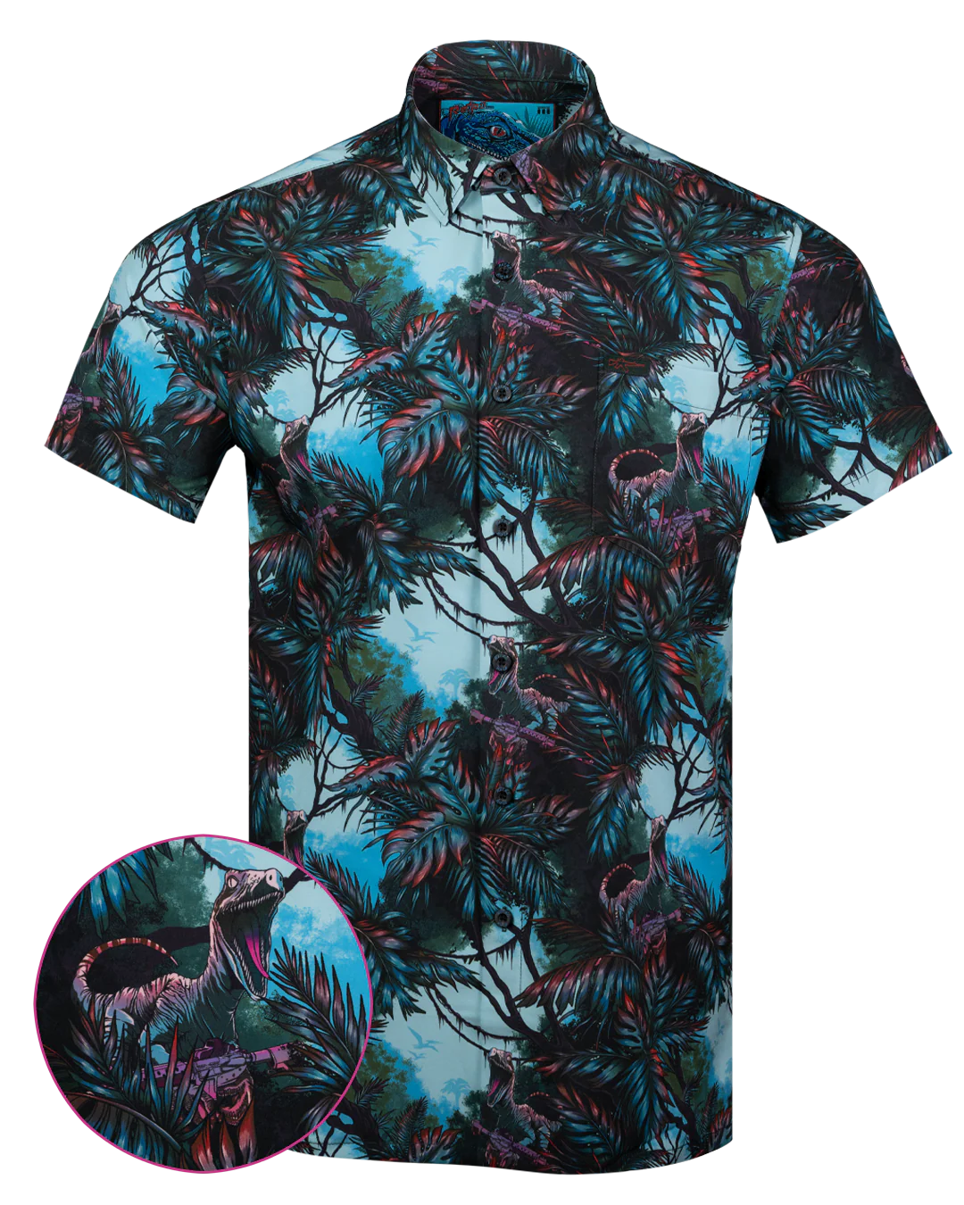 Prehistoric V2 (Light Blue) Button Down