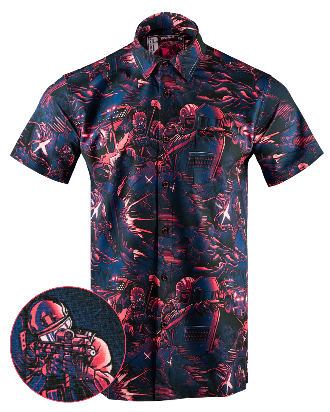 Retro 6 Button Down
