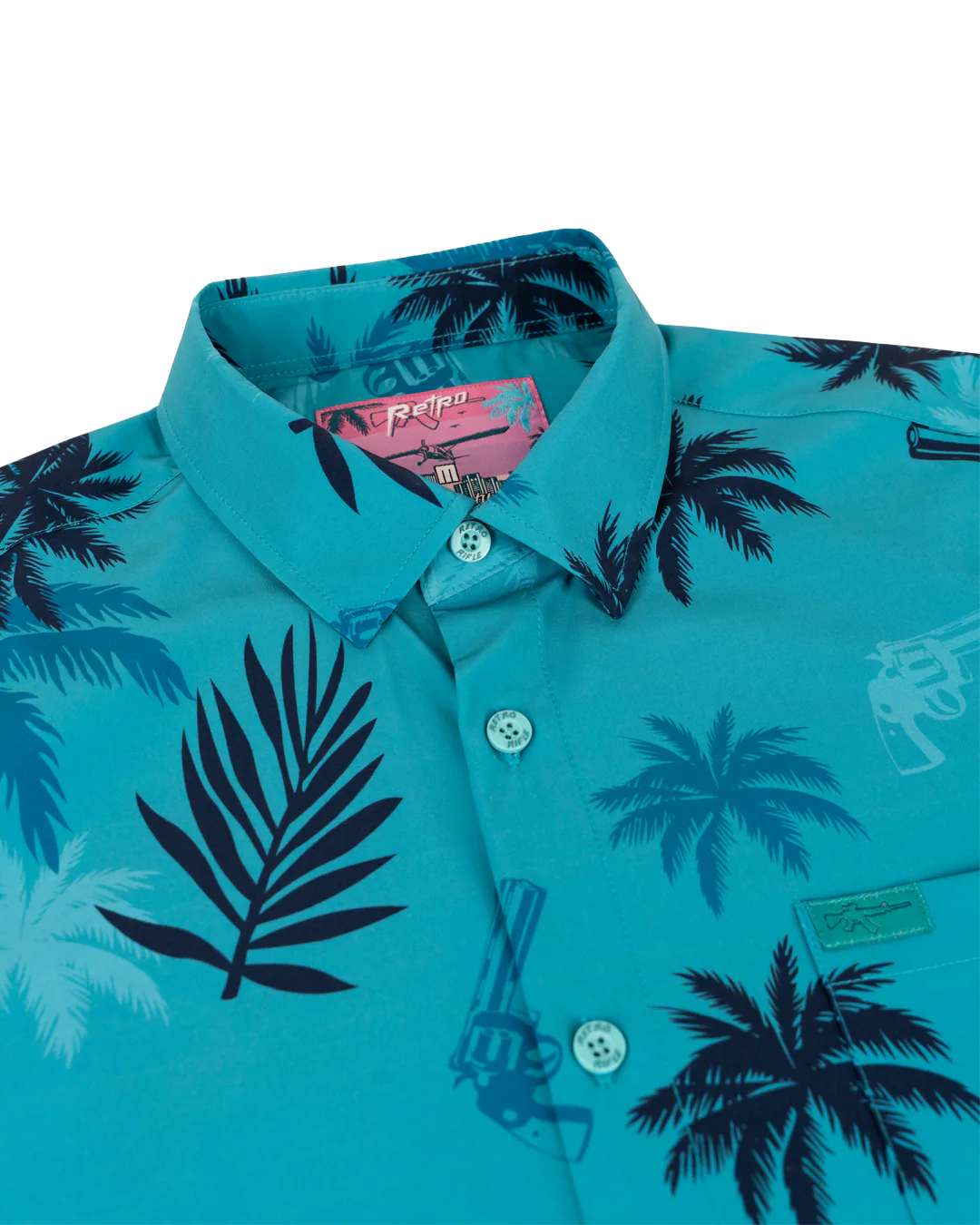 Retro City (Blue) Button Down - Image 2