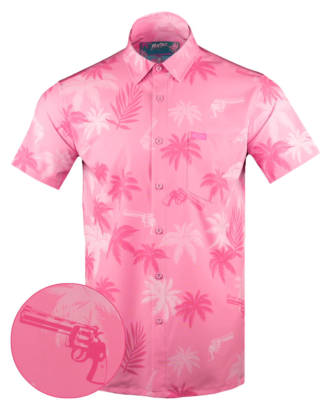 Retro City (Pink) Button Down