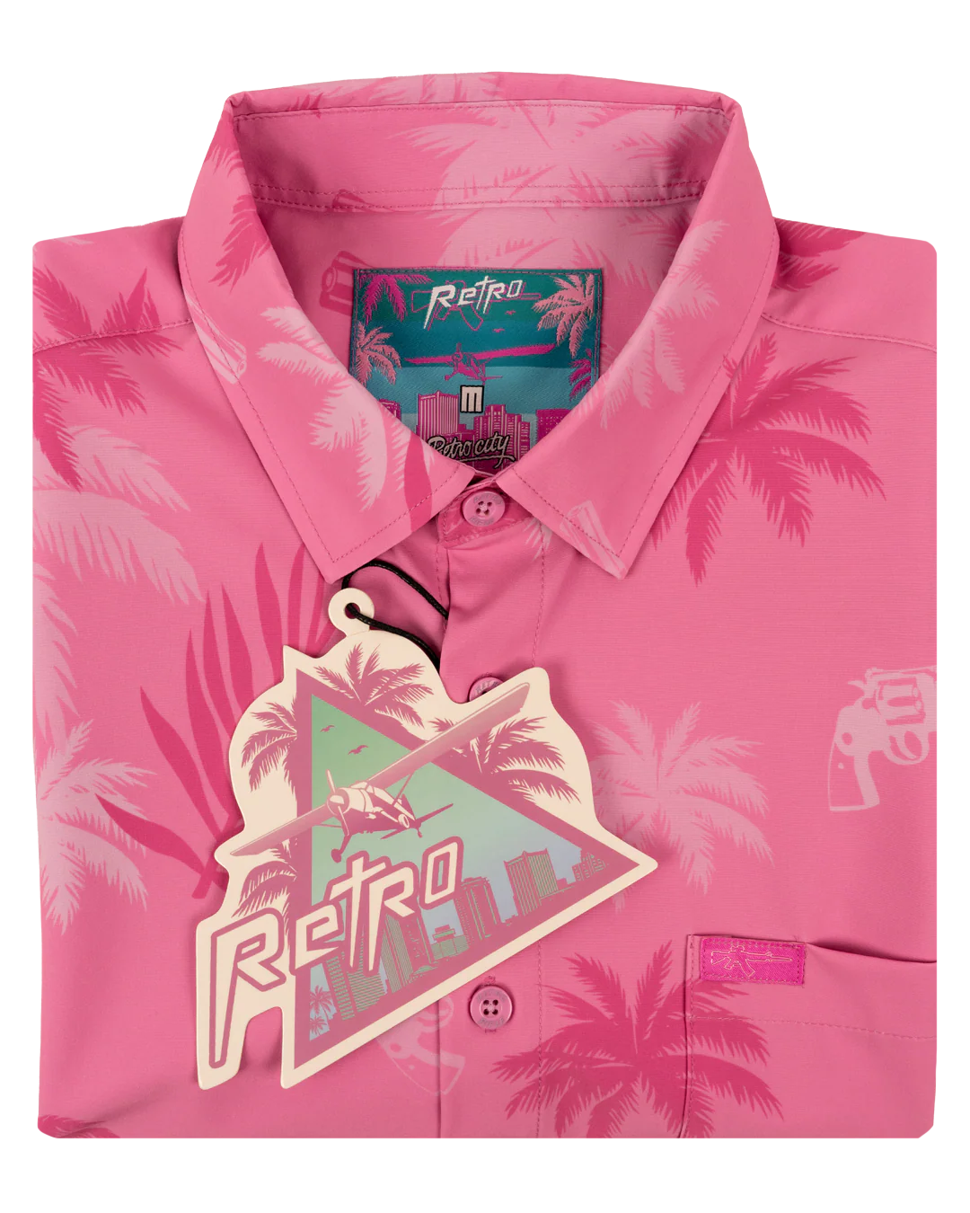 Retro City (Pink) Button Down - Image 5