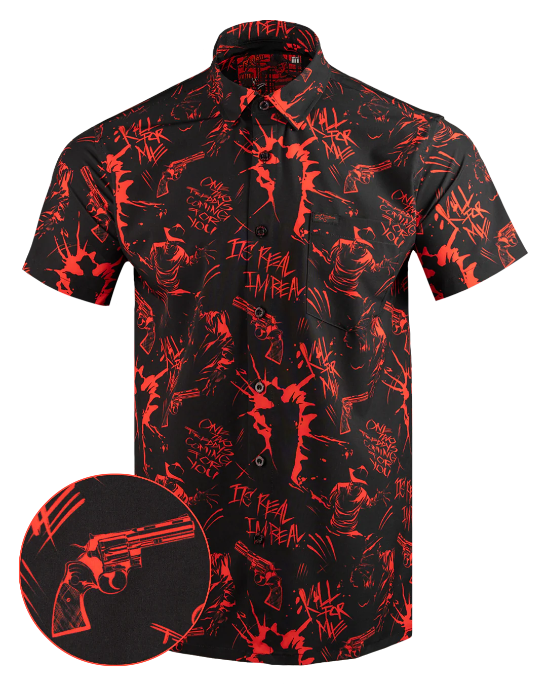 Retro Nightmare Button Down