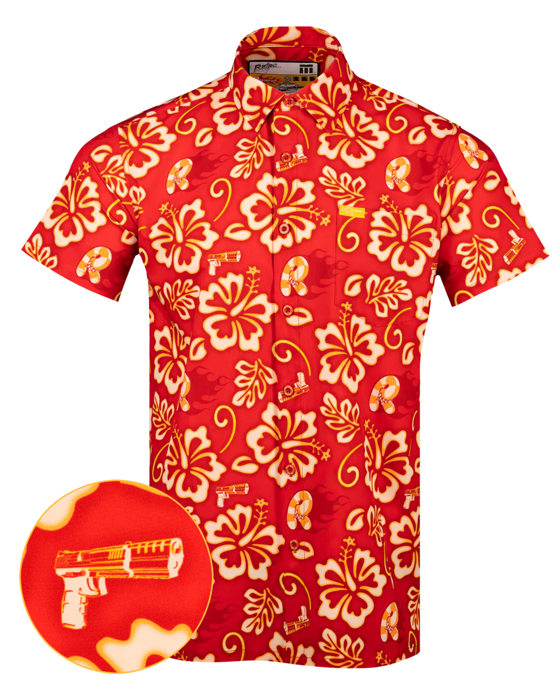 Retro Taxi Button Down