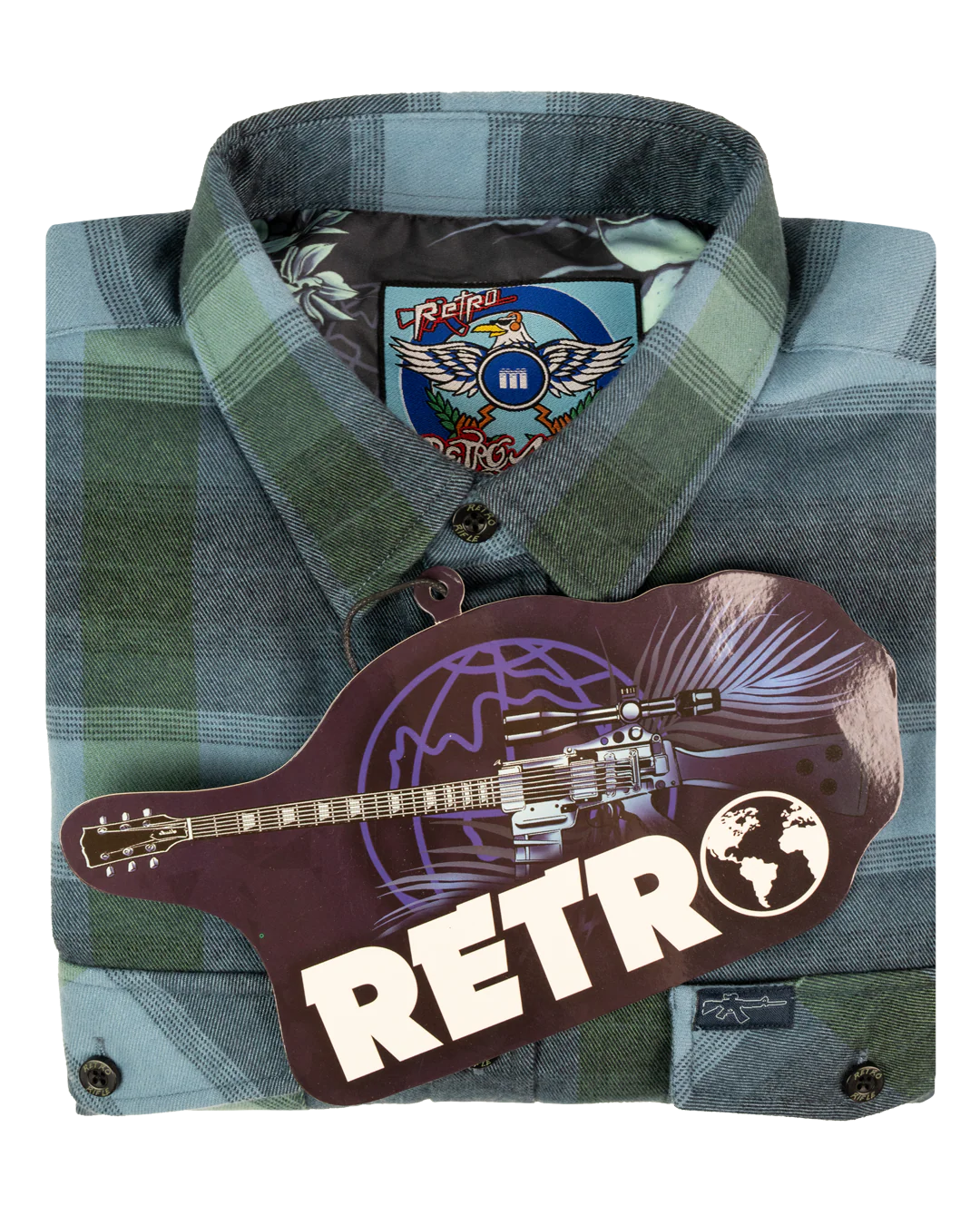 Retro World Flannel - Image 7
