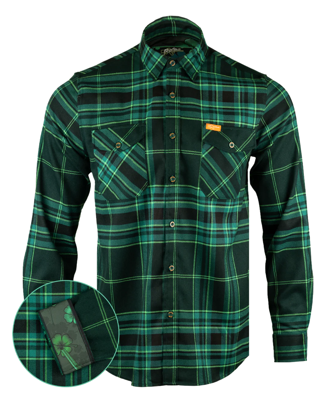 Sawed Off Shamrock Flannel