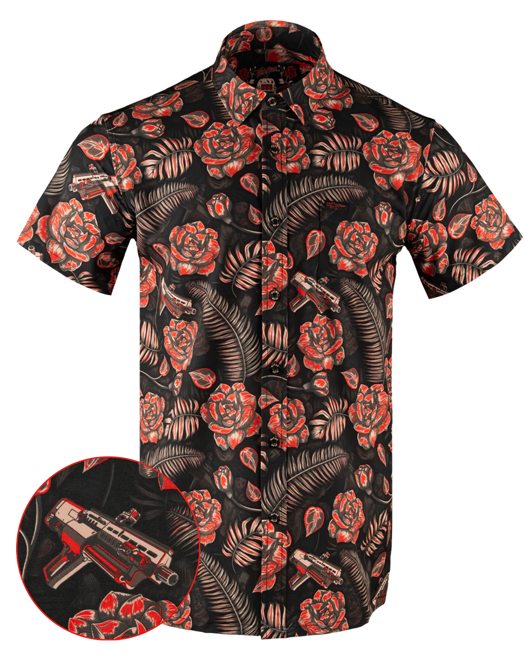 Shotgun Safari V2 (Red/Black) Button Down