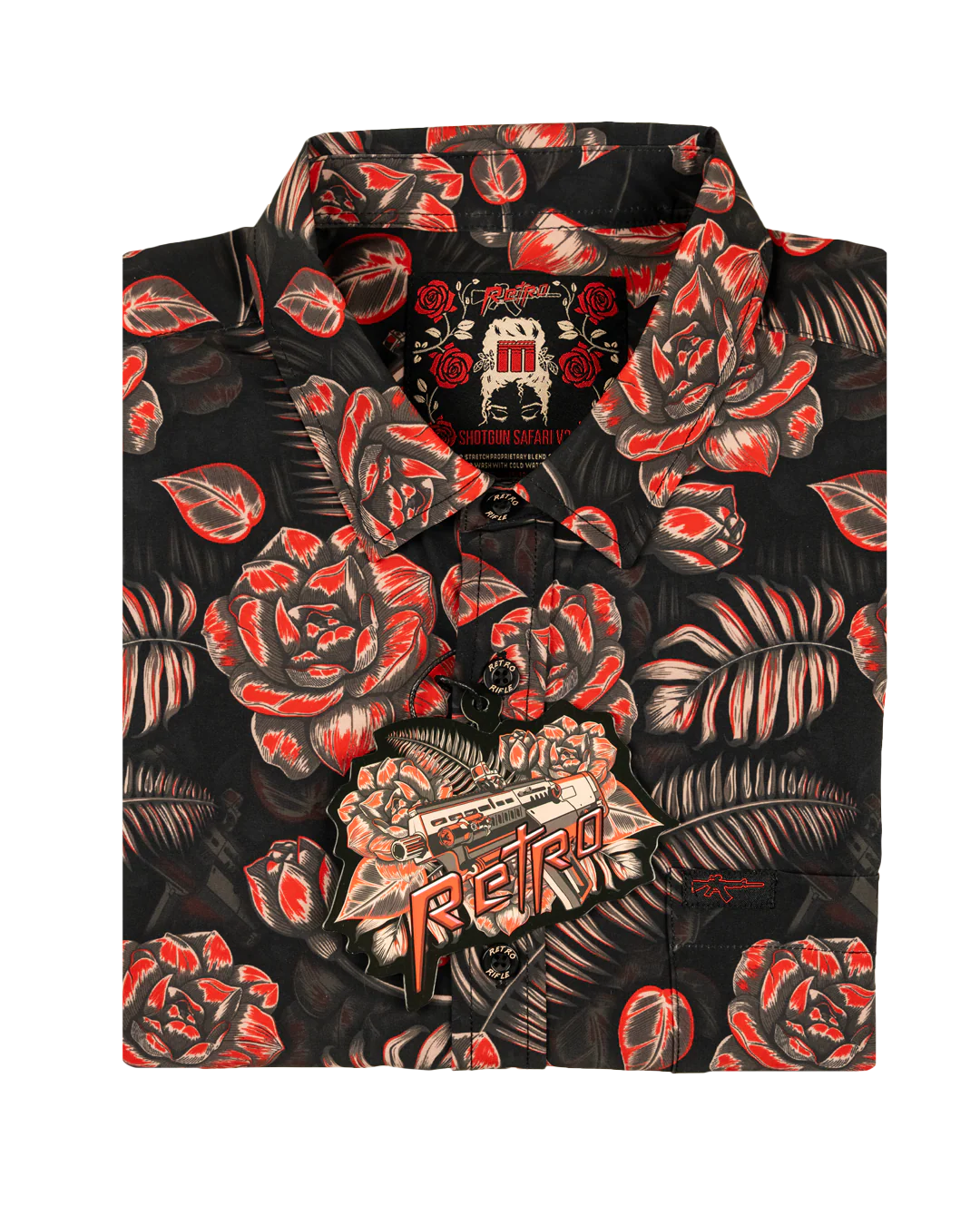Shotgun Safari V2 (Red/Black) Button Down - Image 5