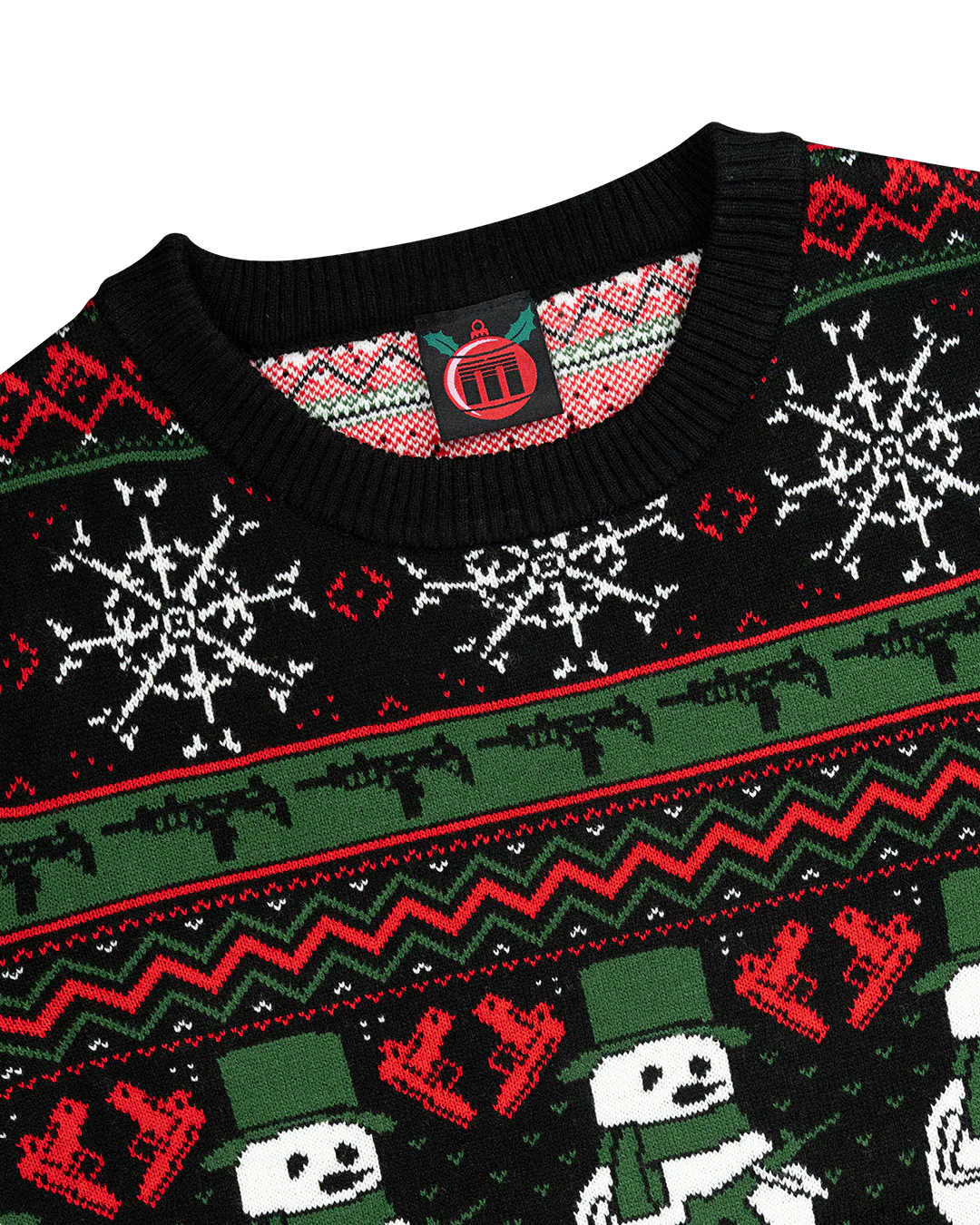 Snowman Black Sweater - Image 2