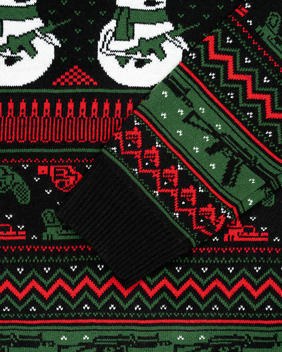 Snowman Black Sweater - Image 3
