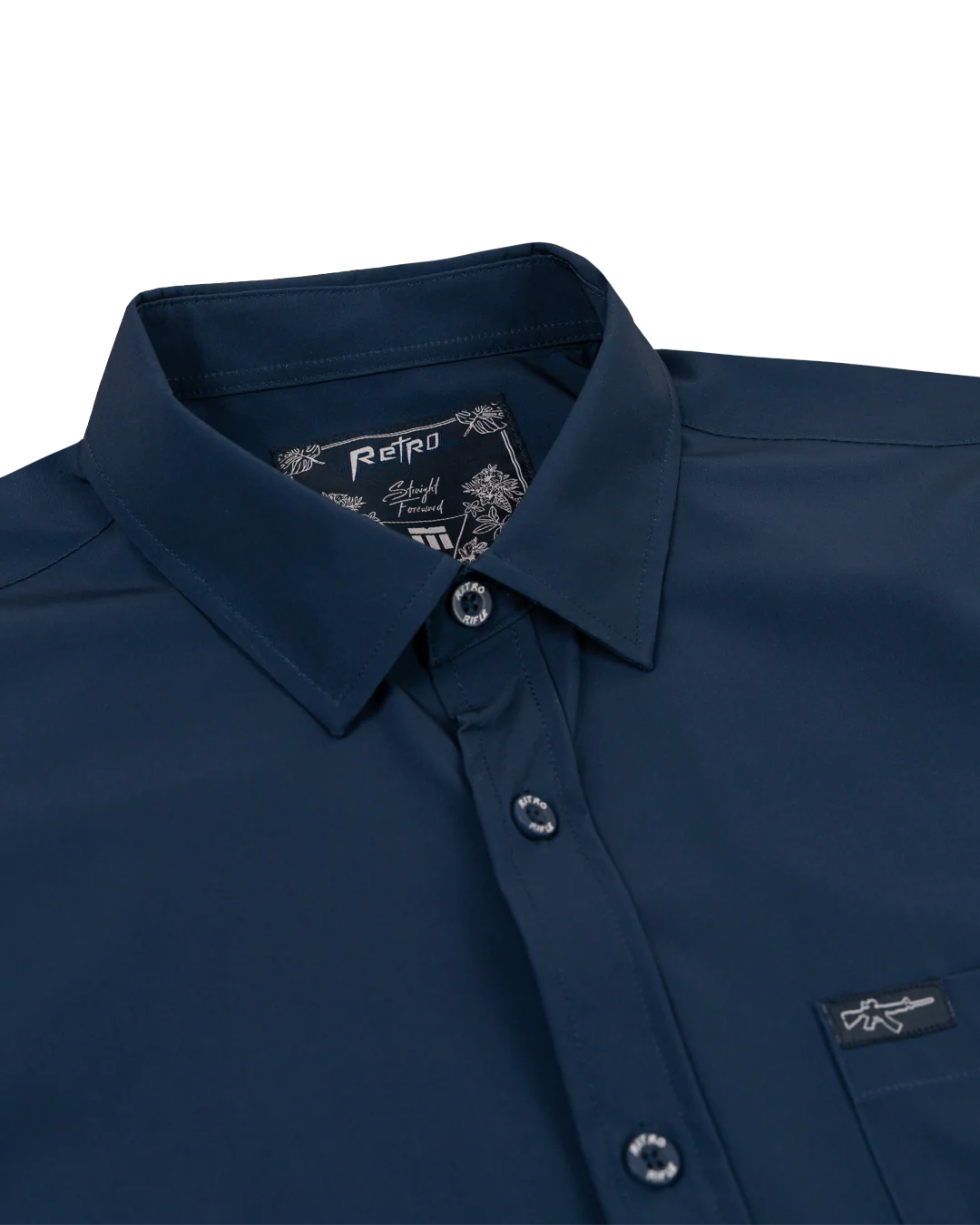 Solid Button Down (Navy) - Image 2