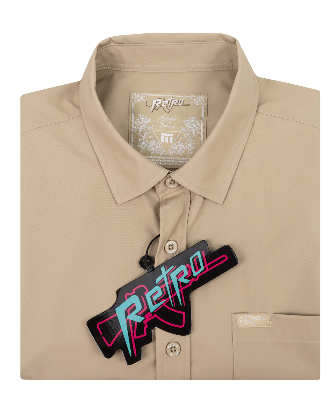 Solid Button Down (Tan) - Image 6