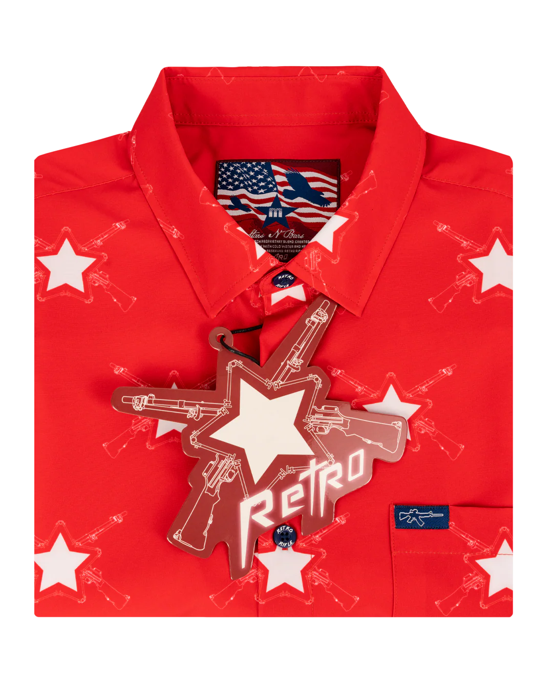 Stars & BARS (Red) Button Down - Image 6