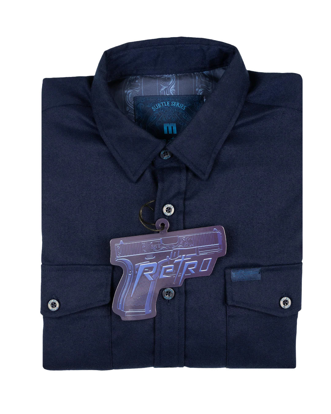 Subtle Series (Navy) Flannel - Image 6