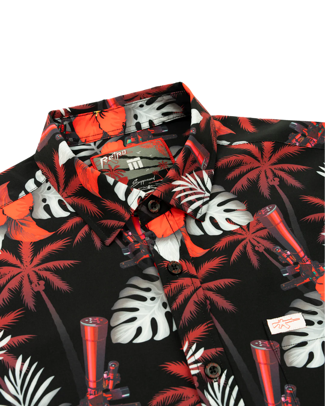 Suppressed (Black/Red) Button Down - Image 2