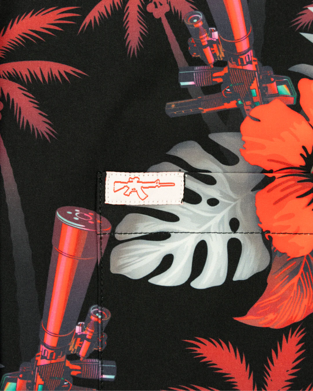 Suppressed (Black/Red) Button Down - Image 3