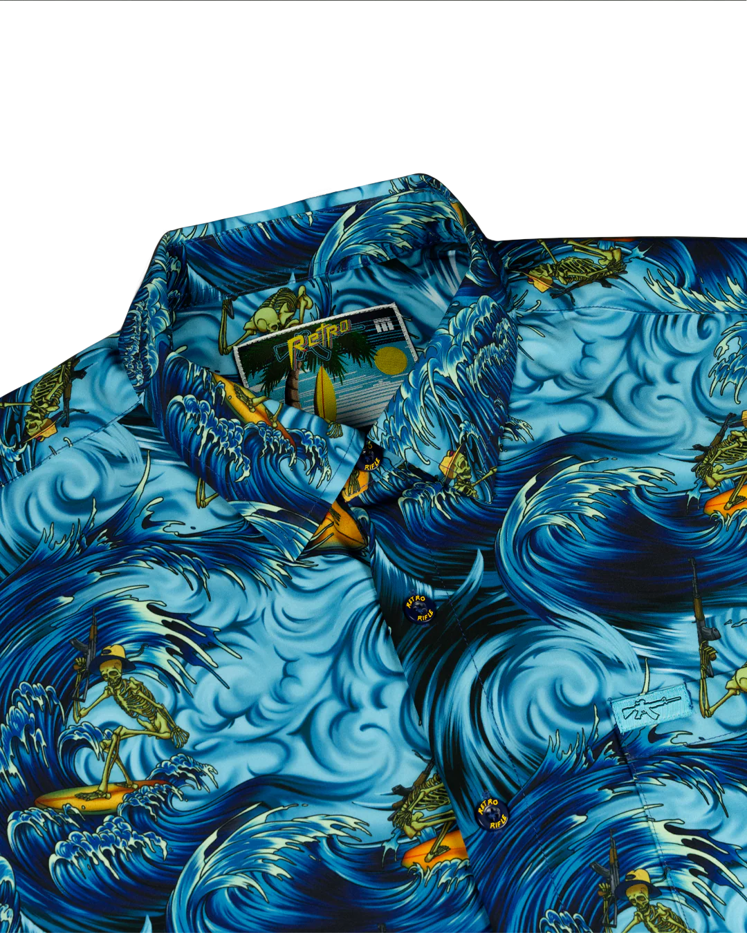Surfs Up (Blue) Button Down - Image 2