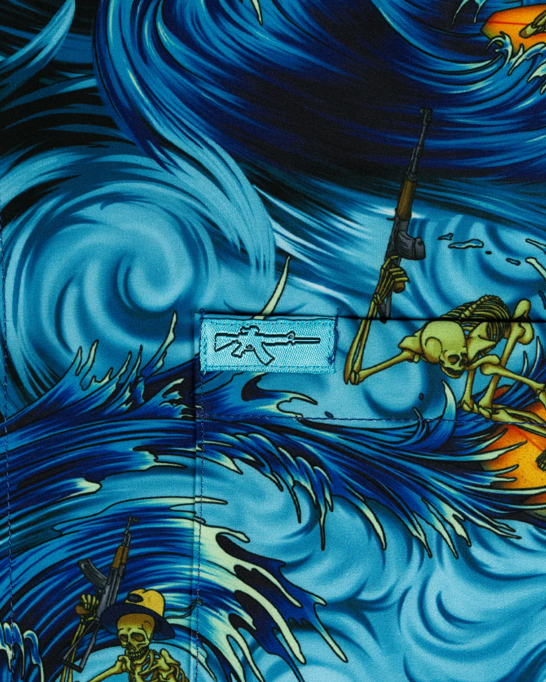 Surfs Up (Blue) Button Down - Image 3