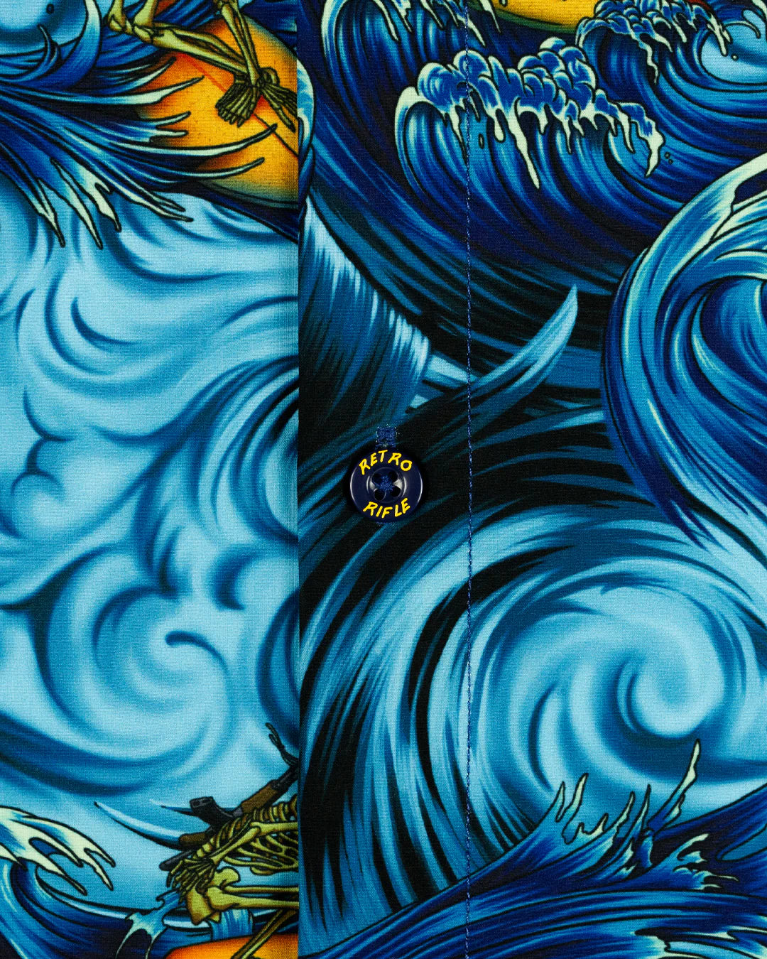 Surfs Up (Blue) Button Down - Image 4