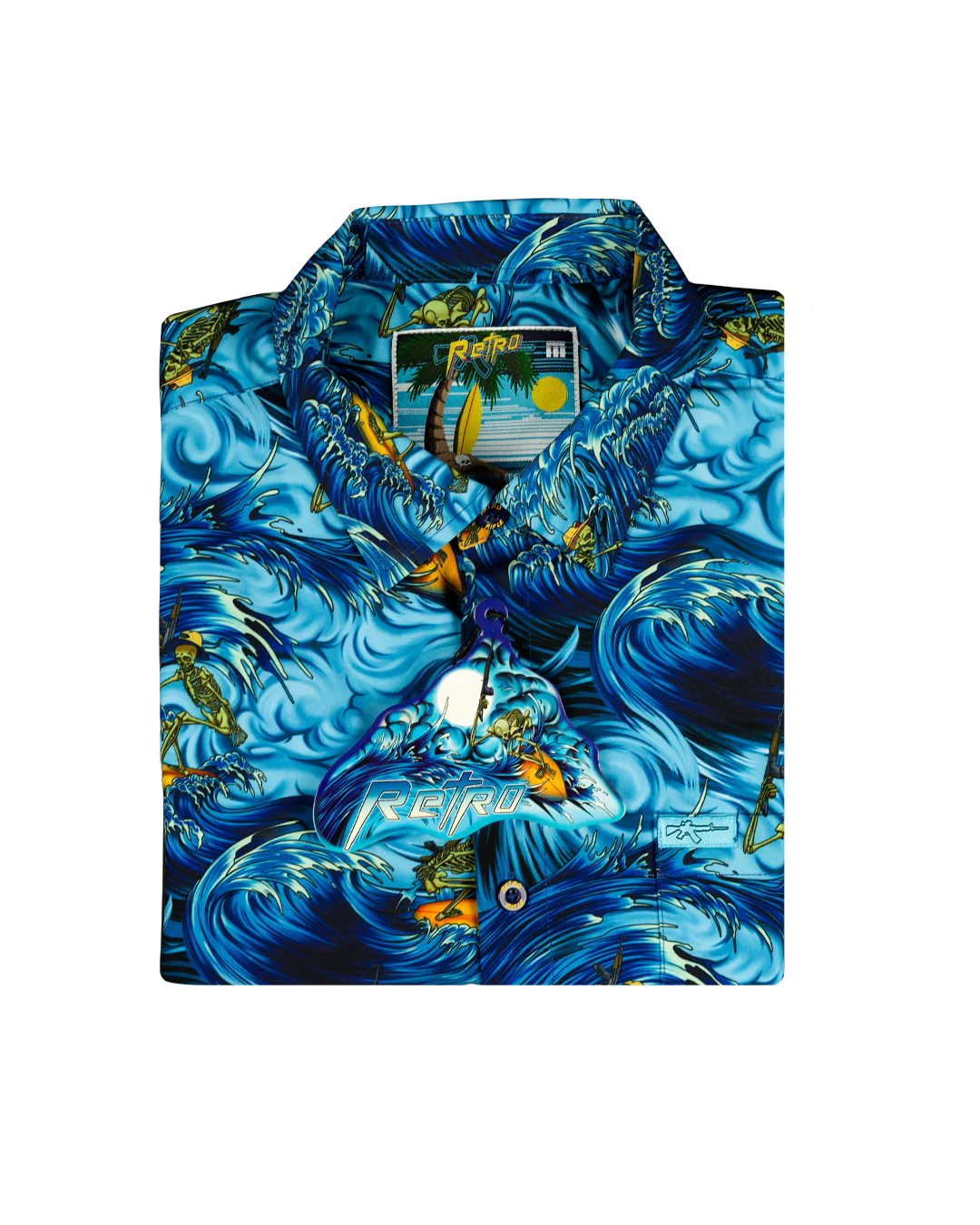 Surfs Up (Blue) Button Down - Image 5