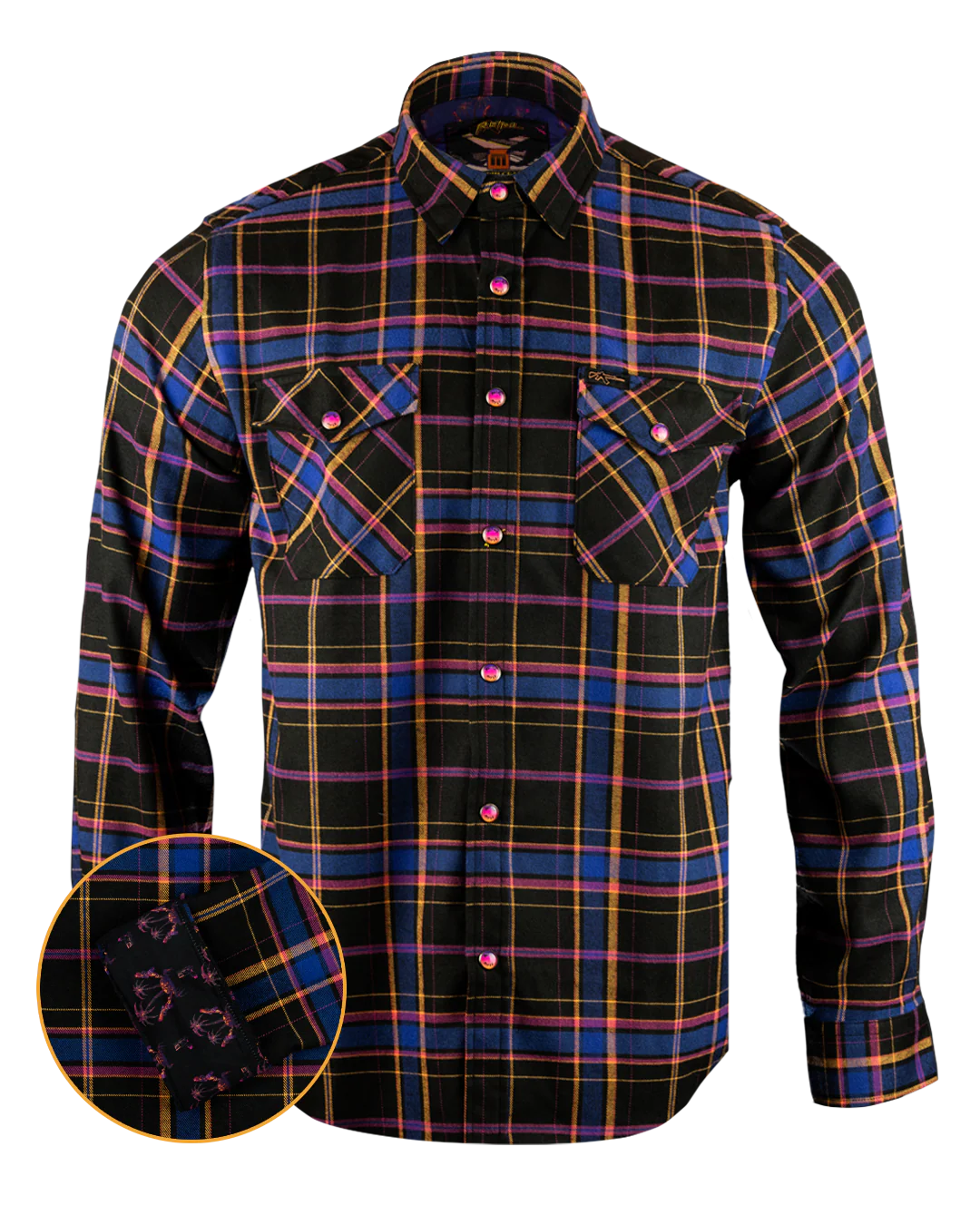 Synth Crab Flannel (Pearl Snaps)