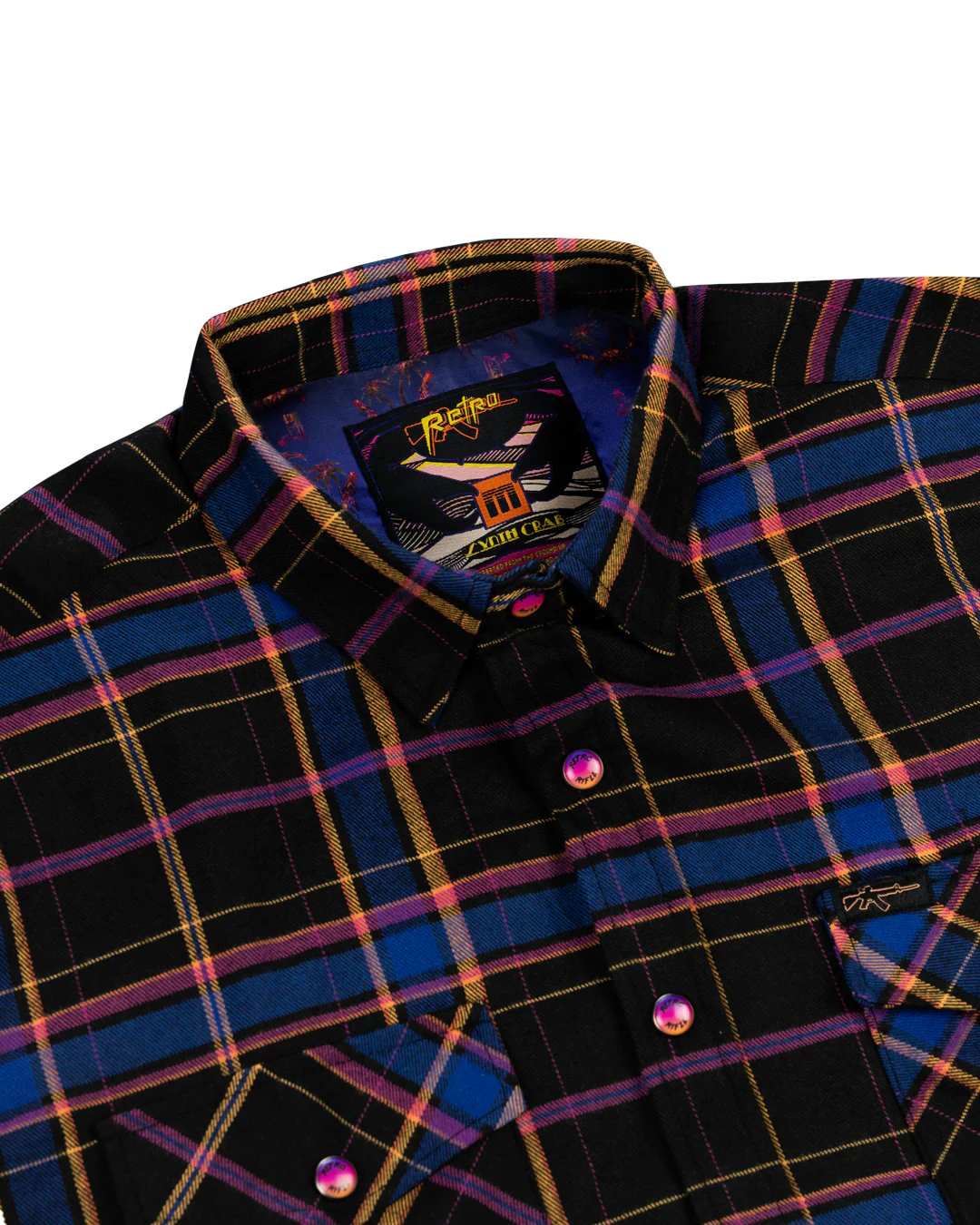 Synth Crab Flannel (Pearl Snaps) - Image 2