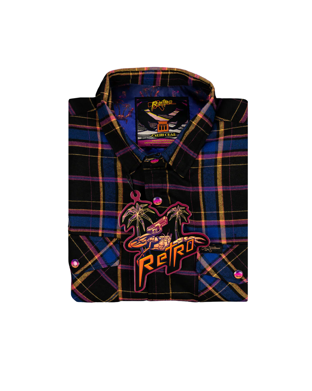 Synth Crab Flannel (Pearl Snaps) - Image 4