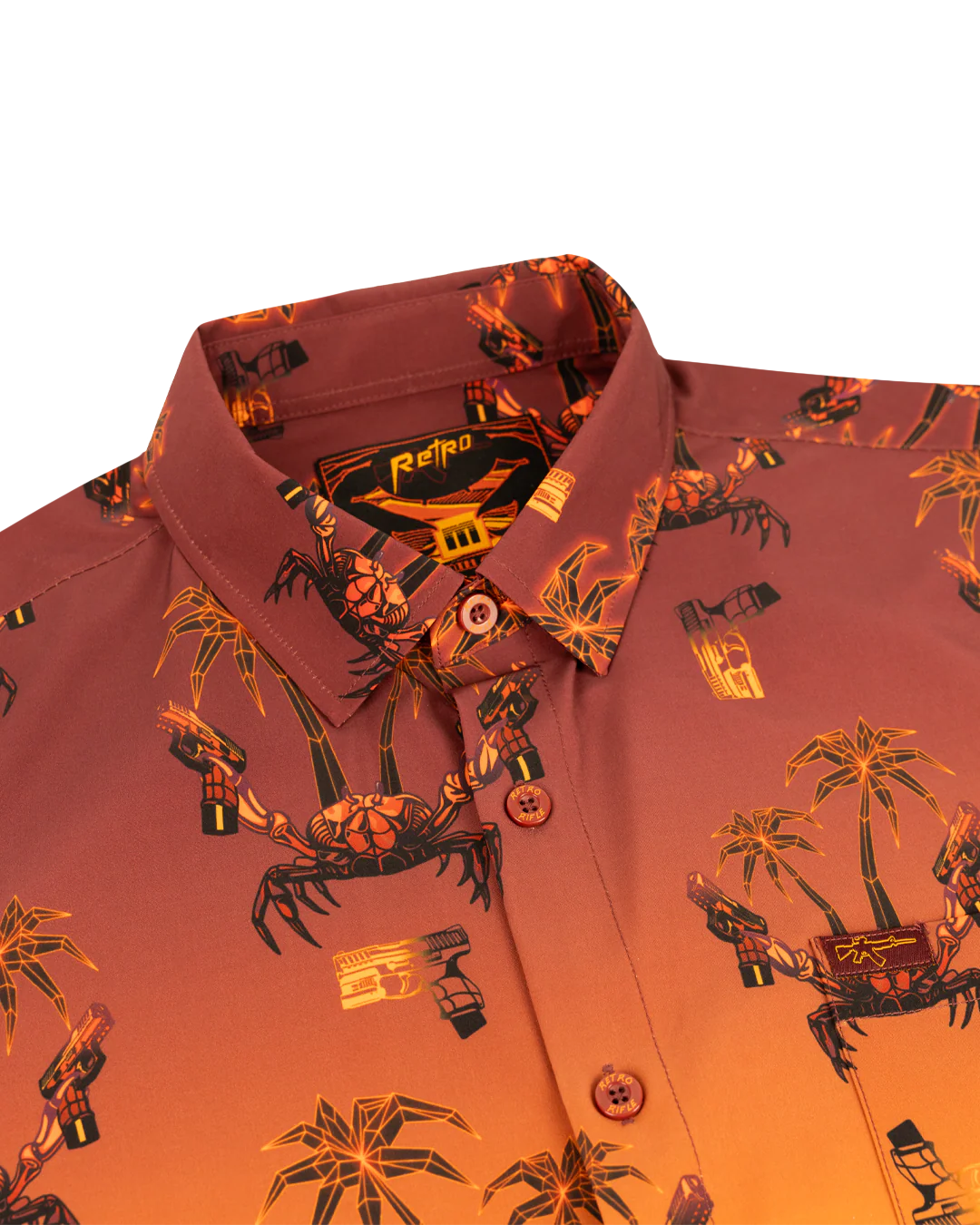 Synth Crab (Orange) Button Down - Image 2