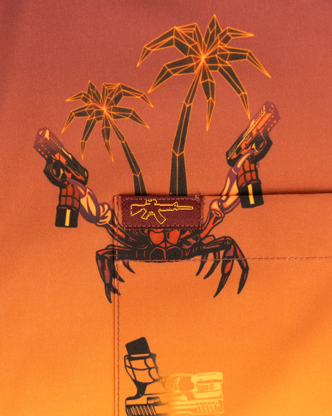 Synth Crab (Orange) Button Down - Image 3