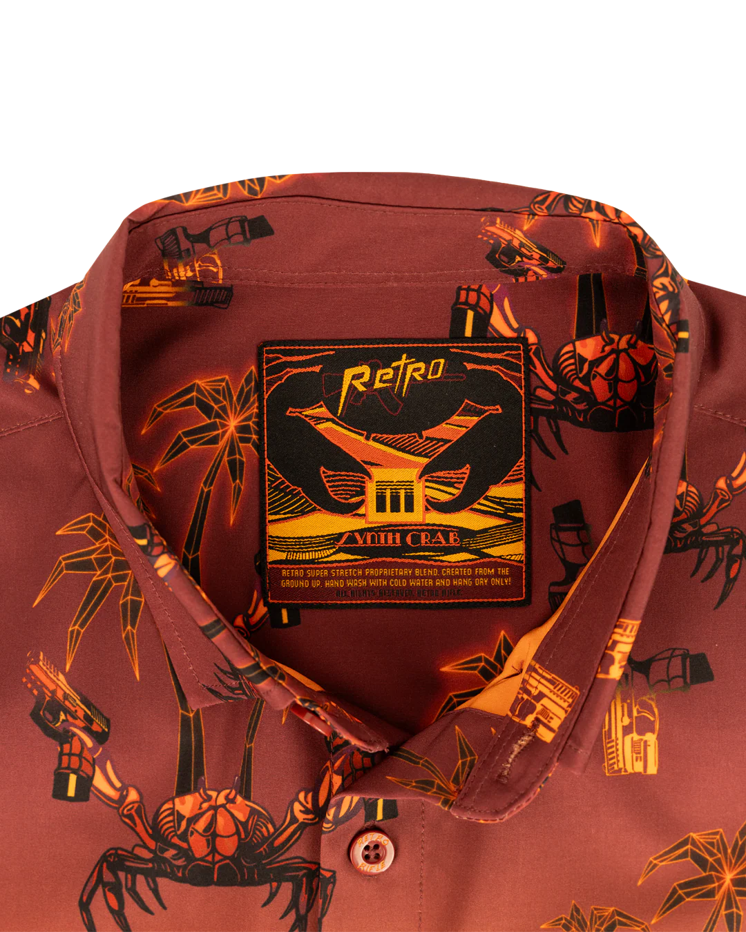 Synth Crab (Orange) Button Down - Image 4