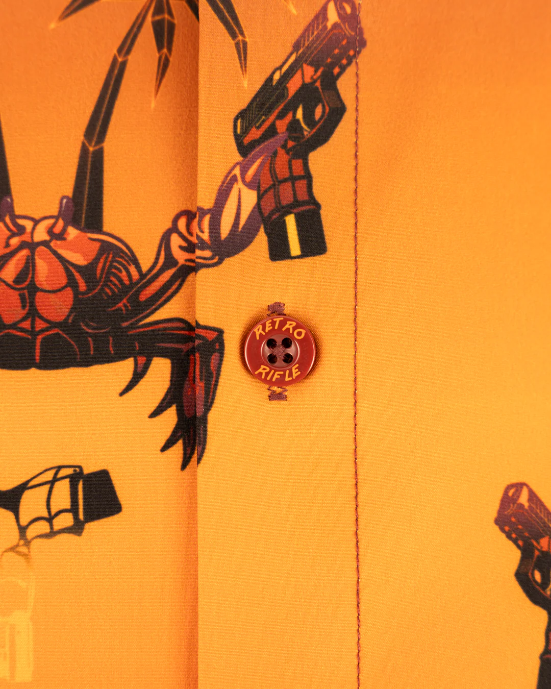 Synth Crab (Orange) Button Down - Image 5