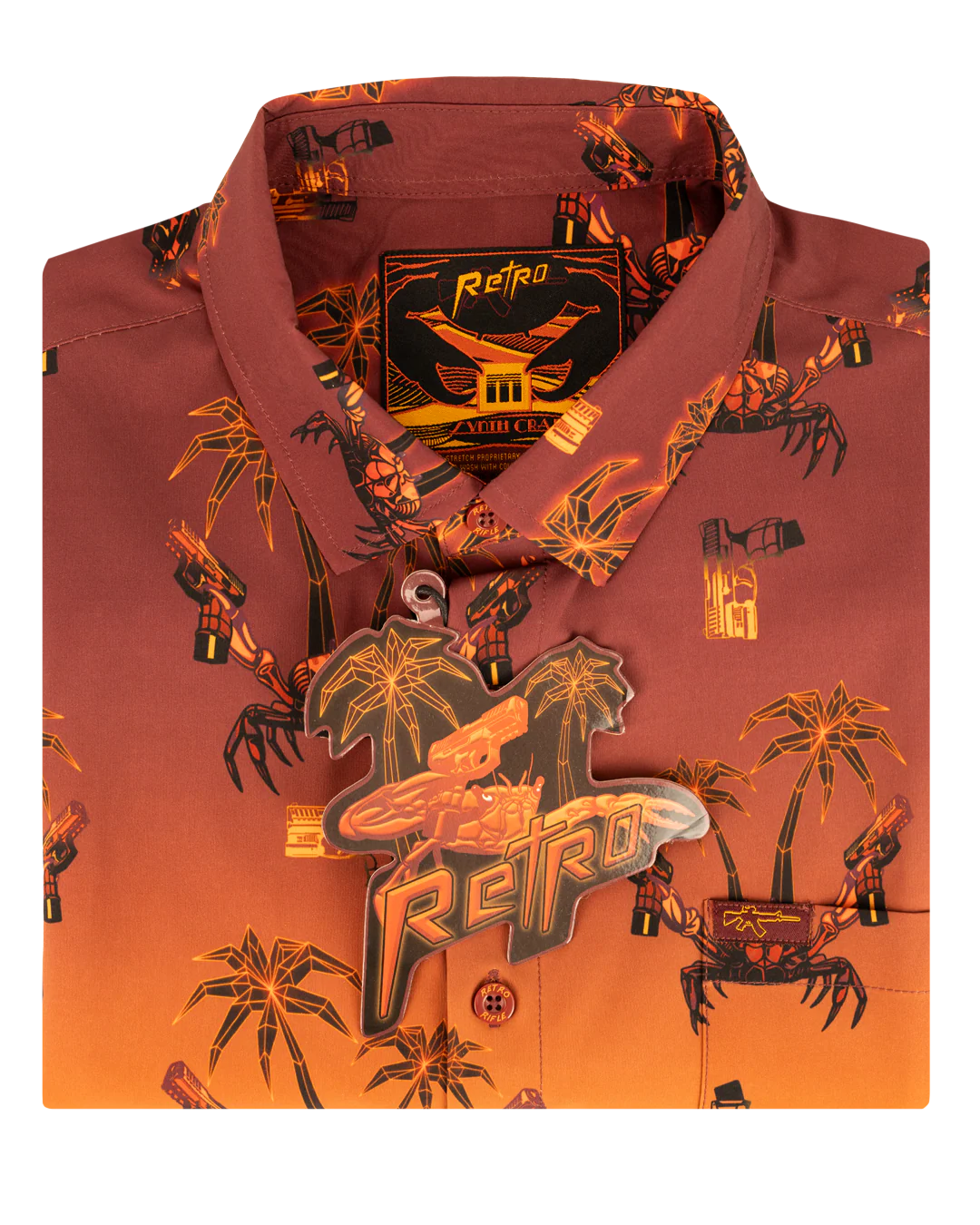 Synth Crab (Orange) Button Down - Image 6