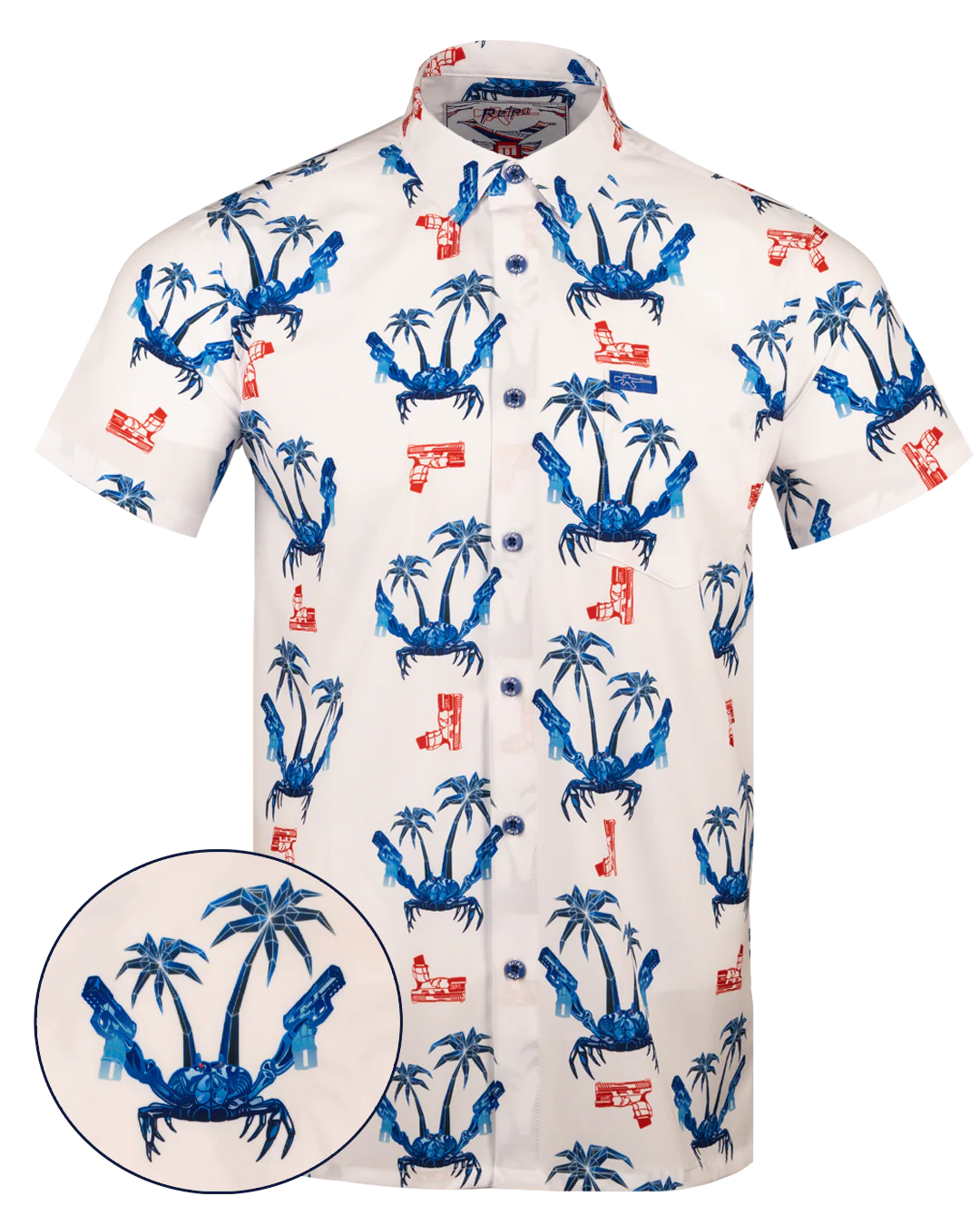 Synth Crab (Patriotic) Button Down