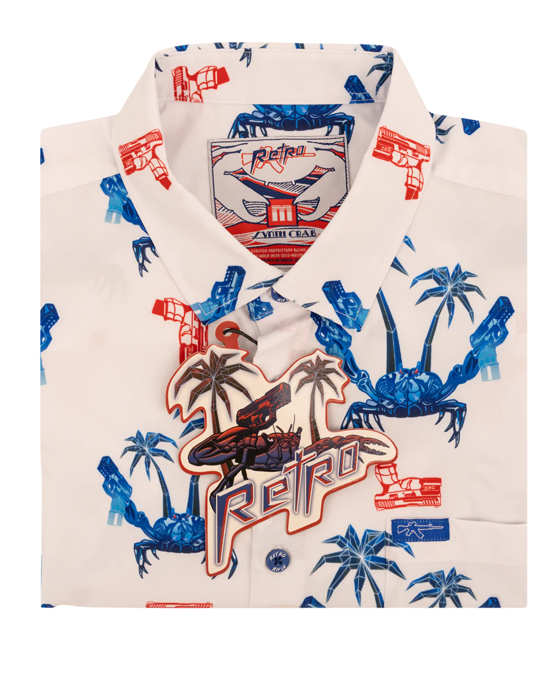 Synth Crab (Patriotic) Button Down - Image 6