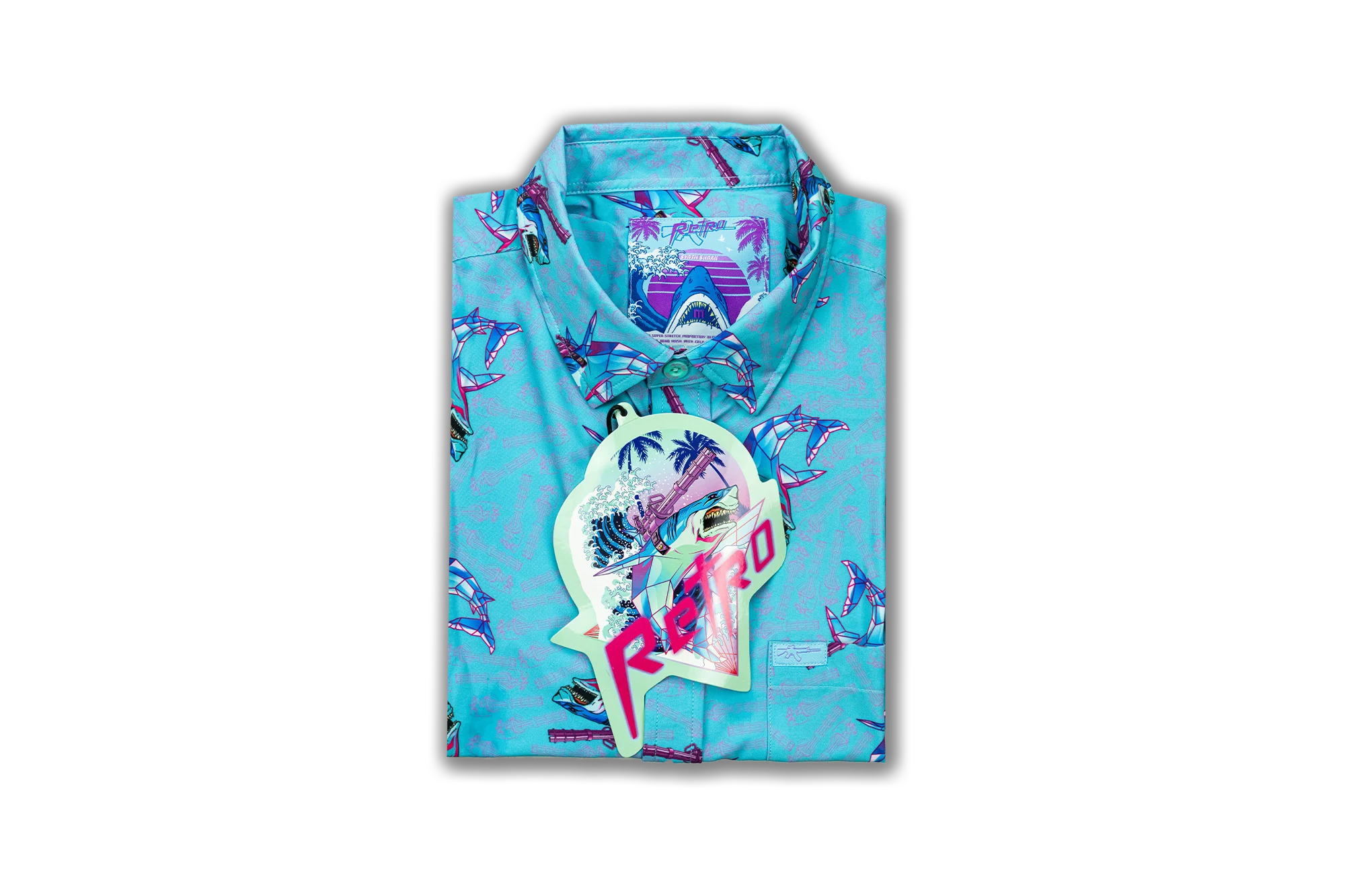 Synth Shark Button Down (Youth) - Image 5