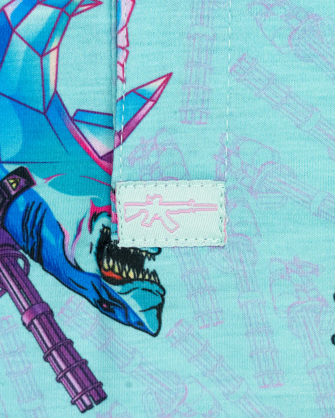 Synth Shark (Light Blue) Polo - Image 3